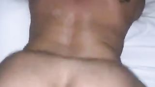 50 Yr senior Tossing Phat Bum on BIG BLACK COCK