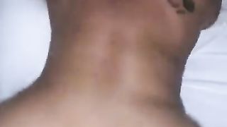 50 Yr senior Tossing Phat Bum on BIG BLACK COCK