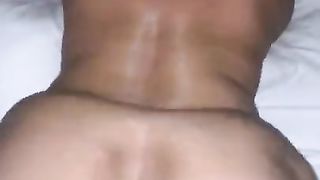 50 Yr senior Tossing Phat Bum on BIG BLACK COCK