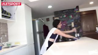 LETSDOEIT - Gigantic Bootie Colombian Maid Gets Nailed Rigid