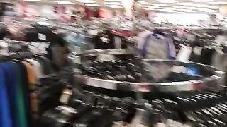 Youthful teenie gets nude in public