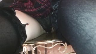 College Girl Trussed Up And Desperate To Piss In Front Of Instructor