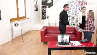 VIPSEXVAULT - Small Czech Mega-Slut Brought To Porno Casting By Her bestie