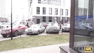 Debt4k. Collector visits teenie nymph Alice Klay and pounds her flawlessly