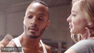 Deeper. Haley Reed Opens Up her Gams for 2 Trunks