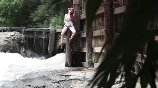 Casual Getting Off On A Trail - freckledRED