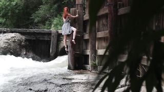 Casual Getting Off On A Trail - freckledRED
