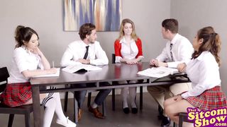 Facts Of Eagerness - Successful Classmates Gang Plumb With Nat And Jo S2:E9