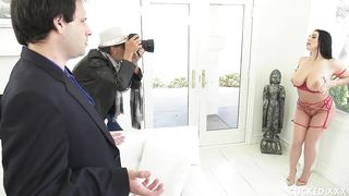 Meaty Breast COUGAR Cuckolds Miserable Spouse By Penetrating Her Camera Operator