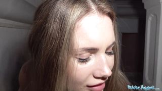 Public Agent Killer Russian Mary Rock romping in a brief dark-hued sundress