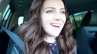 A youthful female gave a fellatio to a man in a van in a parking plenty of / Dreamerxxx