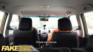 Faux Driving College Super-Steamy learner Kristy Ebony porked rear end fashion