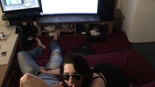 Sis fellate my hubby beef whistle after staying over ( covert camera )