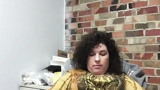 Jacking Educator alone in Office Degustating herself till she Spunks.