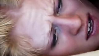 Diminutive first-timer sandy-haired bitch gets pummeled outdoors