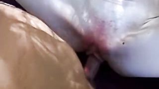 Diminutive first-timer sandy-haired bitch gets pummeled outdoors