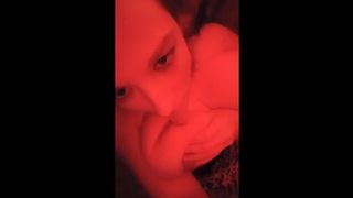 LONELY WIFEY LICKS HER JIZZ!