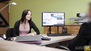 LOAN4K. Twenty-one-yr-elder Bombshell Kristy Ebony Sells Fuckbox