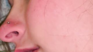 Teenage Cuckold Haley Holds her Parent's Forearm while getting Drilled w Massive BIG BLACK COCK