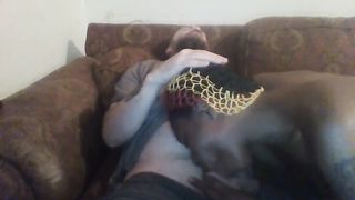 Black Goddess slow gargles and deep-mouths all for an Oral Job Internal Cumshot