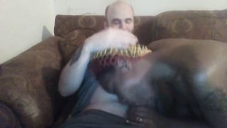 Black Goddess slow gargles and deep-mouths all for an Oral Job Internal Cumshot