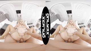 Big tits blonde Angel Wicky heavenly sex in VR