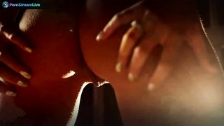 Brunette MILF Sandra Romain bondage masturbation