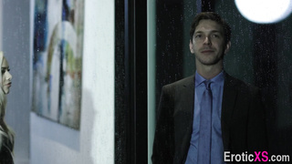 Teenage honey in stocking gets cunny boned