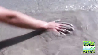 GIGANTIC TITTIES FUCK-FEST - Beach Boning Is The Greatest With Ivana Branchi