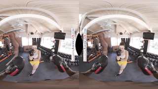 Horny America - Whitney Wright demonstrates you her two abilities Boxing and PORKING