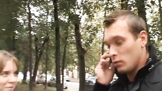 Voracious black-haired maid loves hasty boning