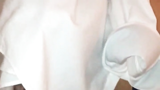 Indian dame unclothe in front of her beau