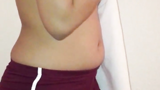 Indian dame unclothe in front of her beau