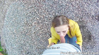 Fuckin' Glasses - Pummeled Emma on a construction website teenager-porno