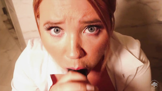 Greedy Office Girl Wants to Comply Dark-Hued Python