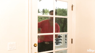 Tatted German dark haired and her filthy minded homie are having a casual 3some on the bed