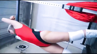 Asian woman wrestlers are oftentimes posing in handsome costumes, because they know that dudes like it