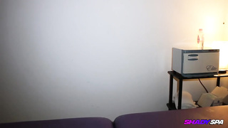 Good-Sized jugged, Brazilian masseur is providing handjobs to customers and listening to their screams and breathes