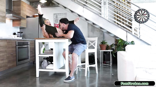 Wild ash-blonde asked her step- brutha to lick her muff and ravage her messy brains out