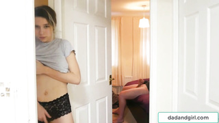 Secret family story, daughter-in-law watch father masturbate on guest room