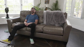 Supah super hot cougar with yam-sized hooters is pleasuring a fellow she loves a plenty of and lovin’ it