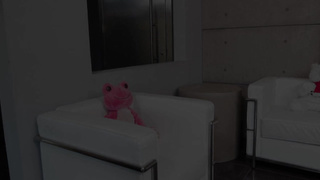 Puny light-haired honey is about to gargle her married neighbor's hard-on and get torn up from the back