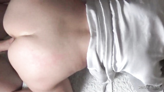 Infatuating, first-timer stunner got smashed in front of the camera, while her beau was working