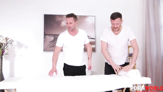 Tina Kay knows how to please 2 wild boys at the same time and love it