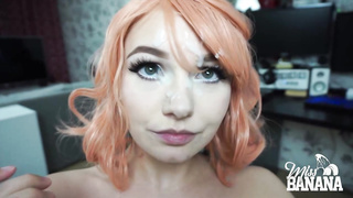 Miss Banana is well known for her salami deepthroating rutine and enjoys to get facial cumshot money-shots