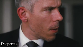 Slender platinum-blonde lady with lil, all-natural bra-stuffers, Kenzie Reeves penetrated a married guy until she came