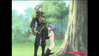 Animation boy got an impressive deep throat from a woods witch and then he humped her brains out