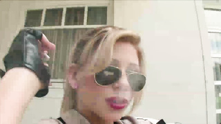 Sex-Positive police female is having a ffm three-way with pals, instead of doing her job