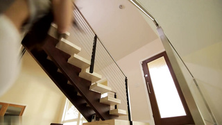 Dillion Harper is dressed in ample, dark-hued glasses while deep-throating and railing a rock rigid stiffy