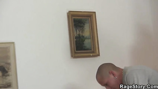 Slender teenager black-haired is about to have gonzo intercourse with a man who isn't her bf